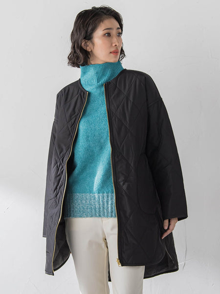 【WEB限定】”ふんわり配色の”もっちりハイネックニット