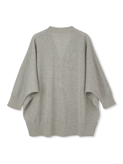 LEVITAシアーVネックドルマンニットプルオーバー≪手洗い可能≫