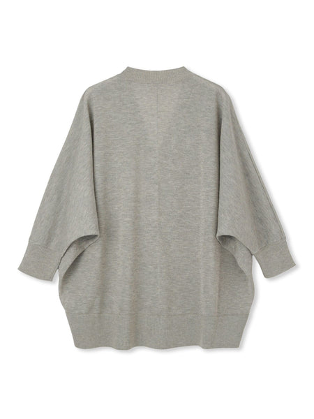 LEVITAシアーVネックドルマンニットプルオーバー≪手洗い可能≫