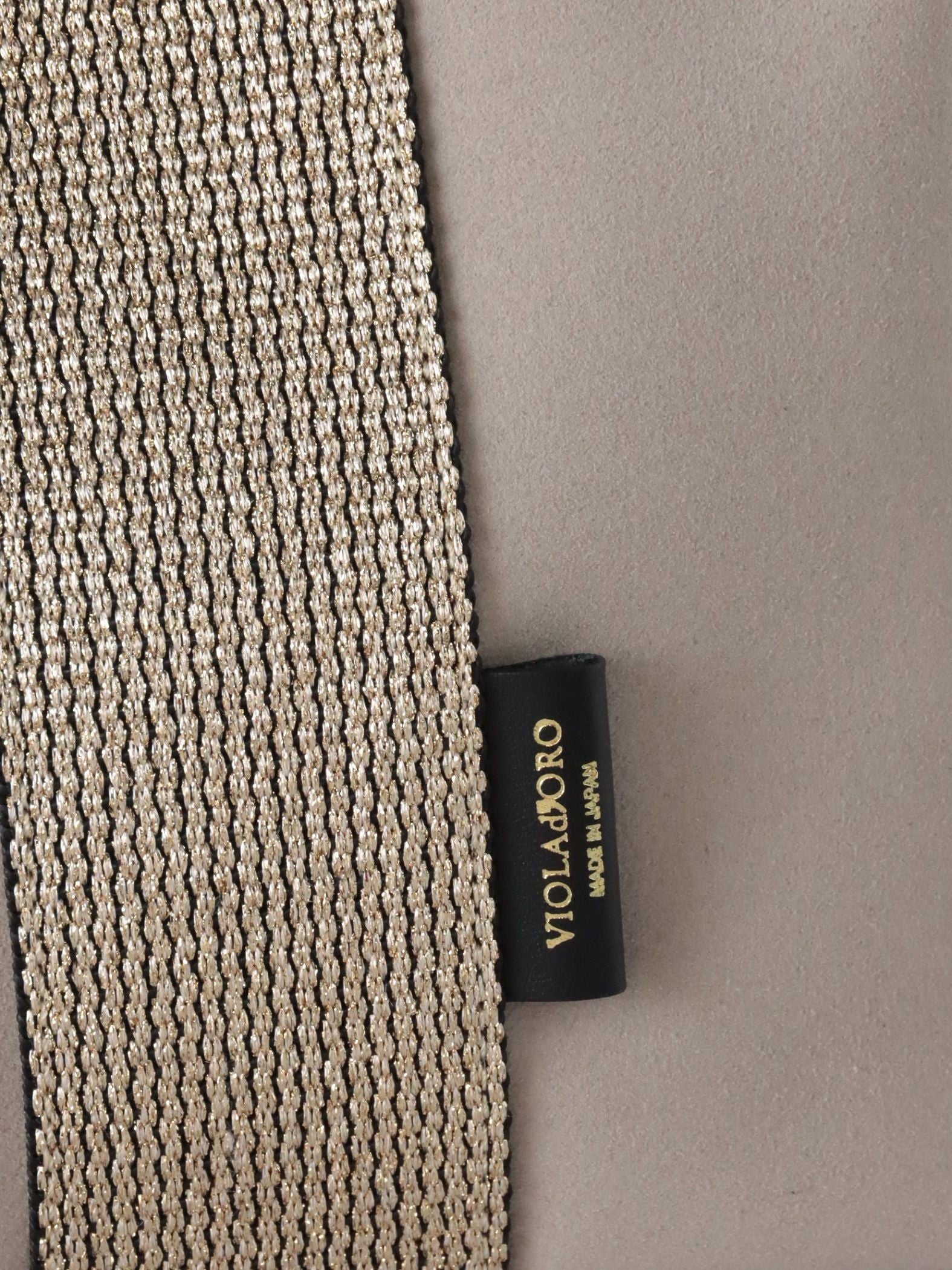 【VIOLAd'ORO】ラメテープトートバッグ