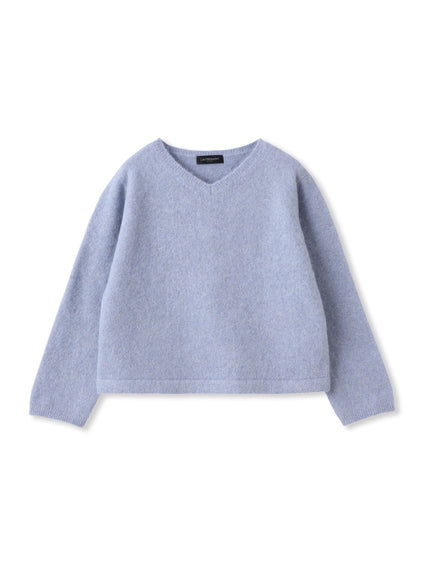 シャギーラメニットプルオーバー