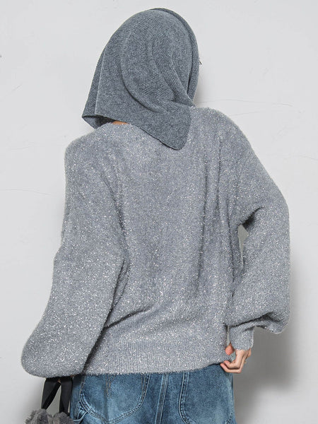 【WEB限定】ラメフェザーニット≪手洗い可能≫