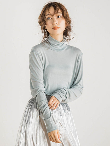 ウール混ライトテレコタートル≪洗濯機で洗える≫