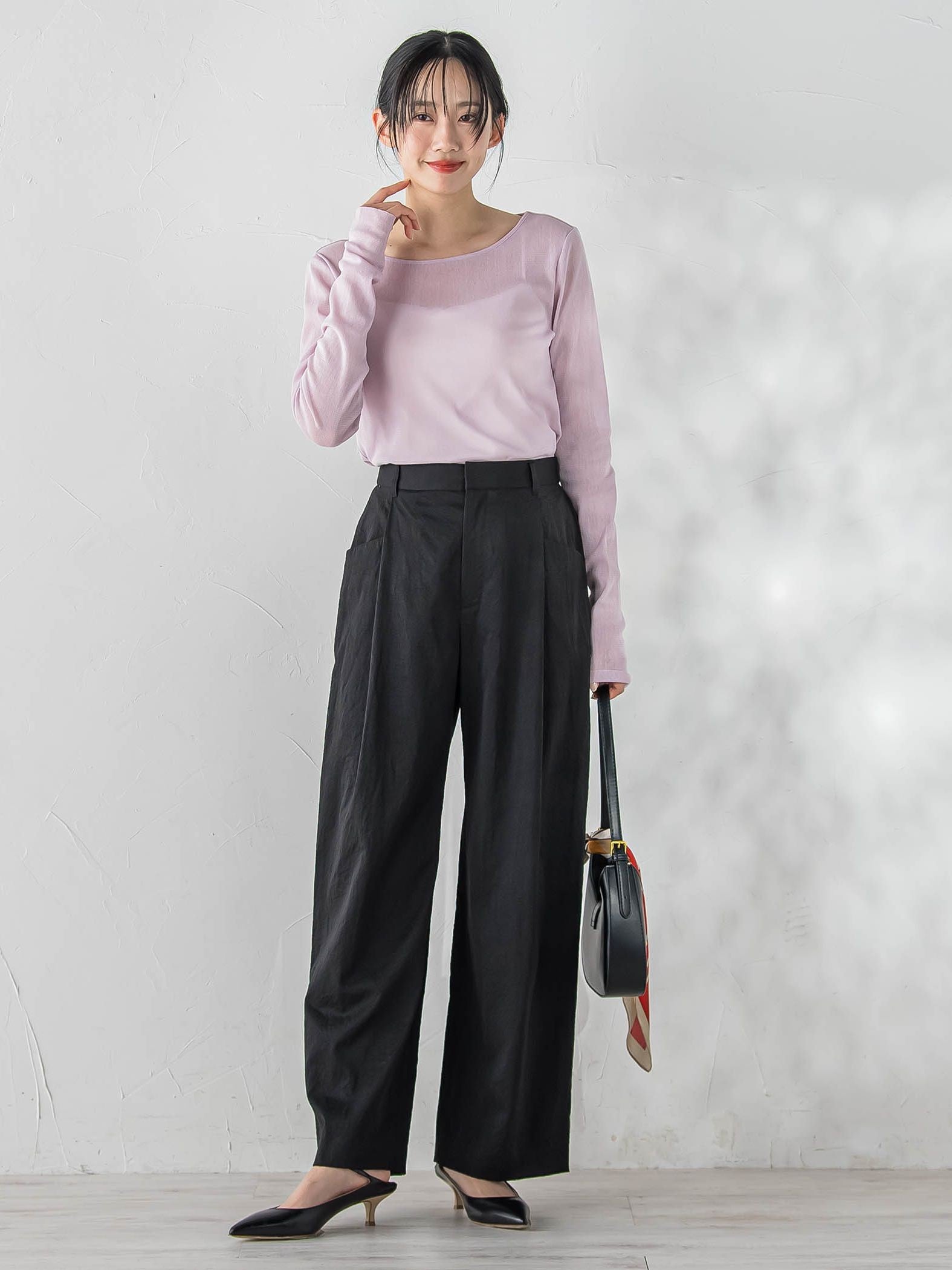 コットンサラチュールカットソー