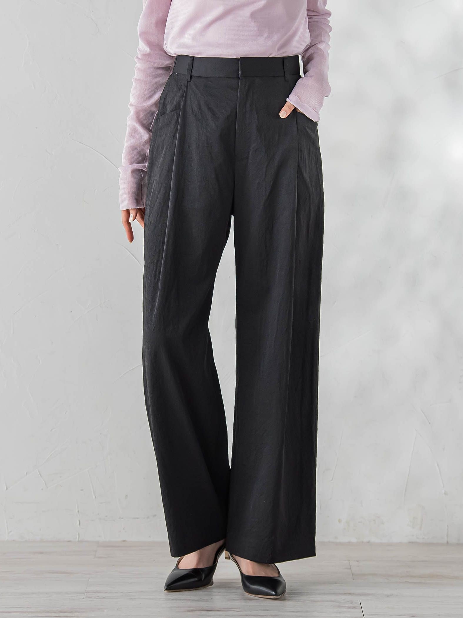 ワイドポケットタックパンツ