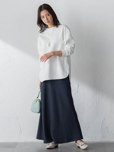 【WEB限定】美フォルムデイリープルオーバー≪洗濯機で洗える/11号あり≫