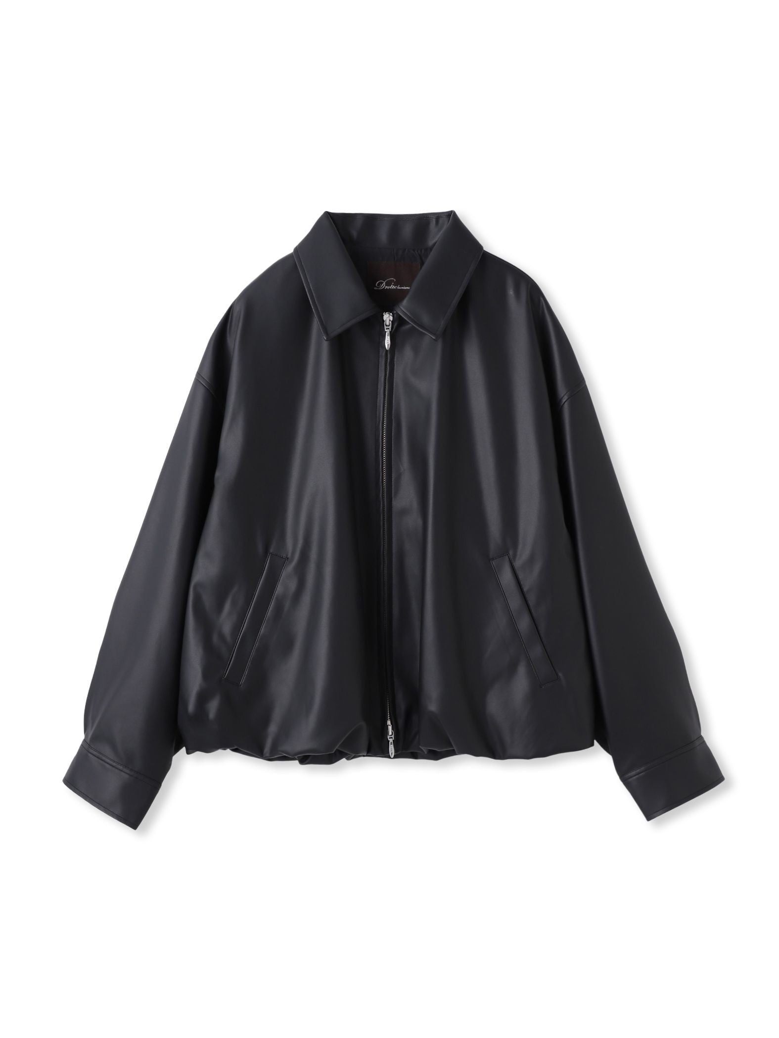 レザーライクブルゾン≪洗濯機で洗える≫