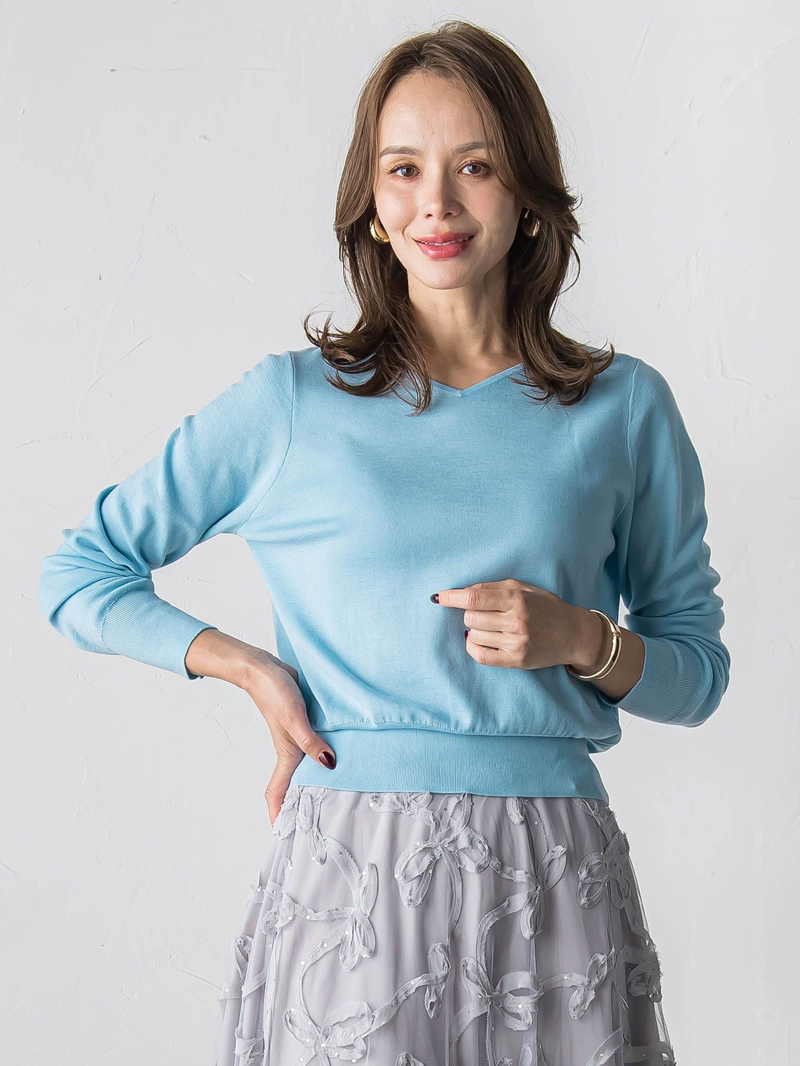 BRISBANE前後2WAYニット≪手洗い可能≫