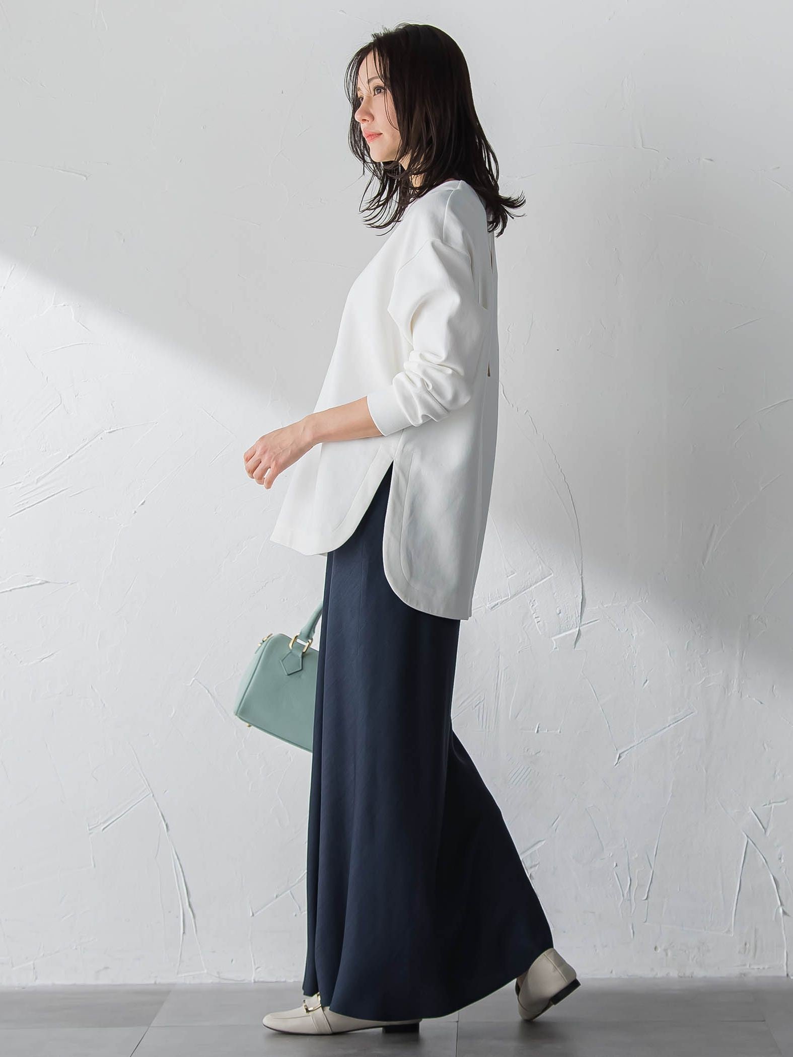 【WEB限定】美フォルムデイリープルオーバー≪洗濯機で洗える/11号あり≫