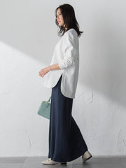 【WEB限定】美フォルムデイリープルオーバー≪洗濯機で洗える/11号あり≫