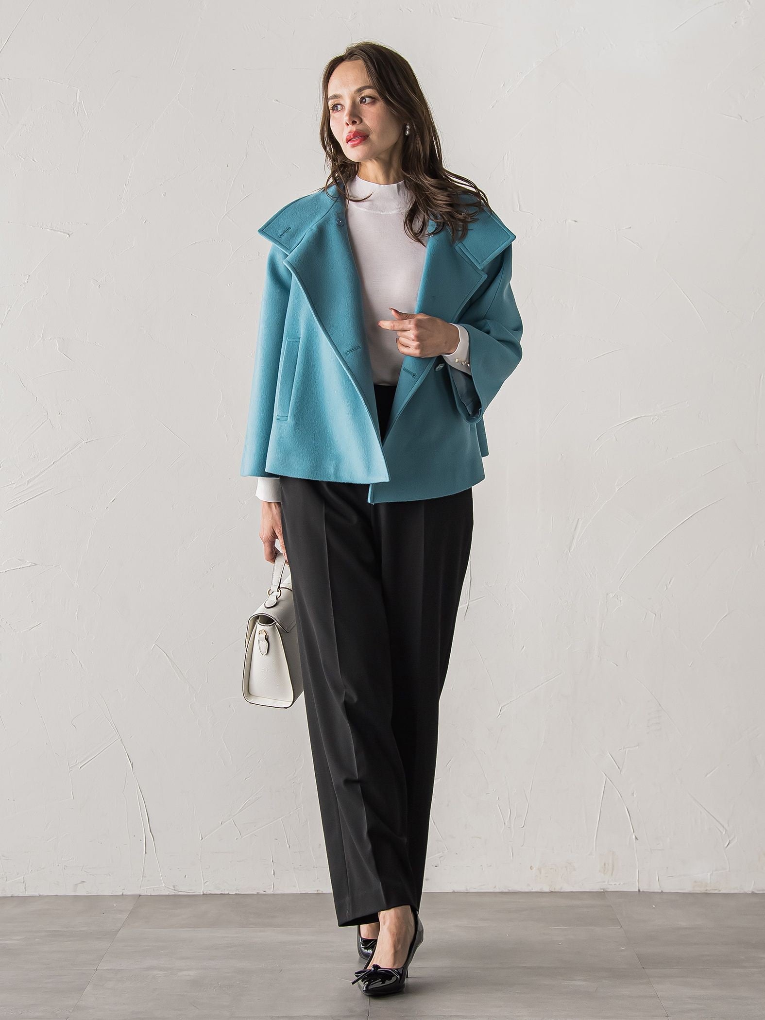 【新色追加】キラキラボタンワイドパンツ≪手洗い可能≫