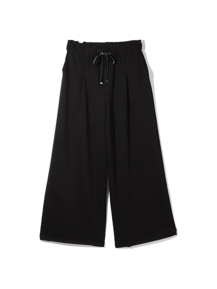 ベロアリボンダンボールセミワイドパンツ≪手洗い可能≫