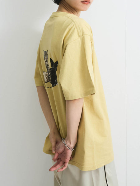 【POWER OF THE PEOPLE】イヌネコプリントTシャツ≪洗濯機で洗える≫