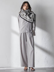 【一瞬で楽とキレイを叶える】タンブラーオックスイージーワイドパンツ≪手洗い可能≫