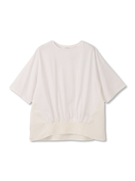 裾リブ前後異素材プルオーバー≪手洗い可能≫