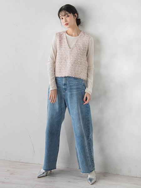 シアーベロアカットソー≪手洗い可能≫