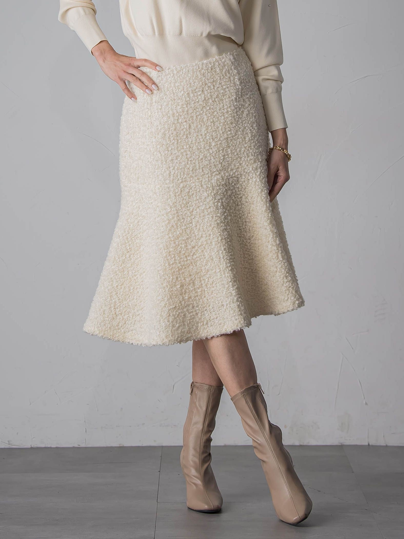 ループツイードスカート