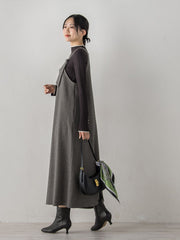 両面ピーチ起毛ジャンスカ≪洗濯機で洗える≫