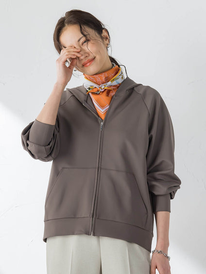 【WEB限定】≪真夏も活躍！≫サラっと快適 多機能ジップパーカー