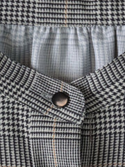 ジョーゼットチェックブラウス≪洗濯機で洗える≫