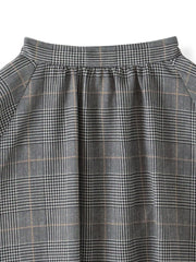 ジョーゼットチェックブラウス≪洗濯機で洗える≫