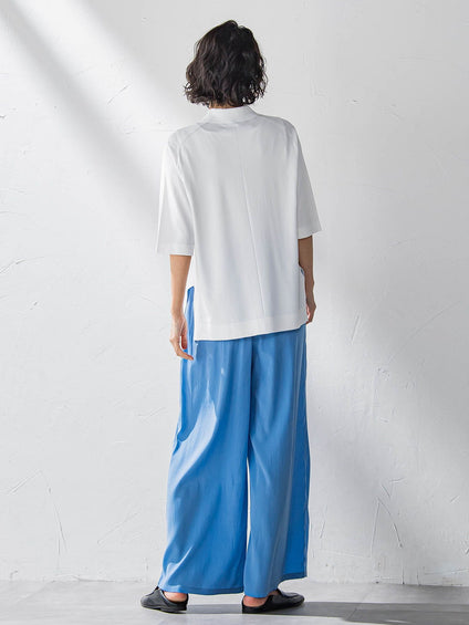 【WEB限定】ウエストギャザーワイドパンツ≪手洗い可能≫