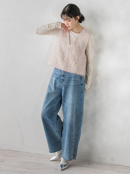 シアーベロアカットソー≪手洗い可能≫