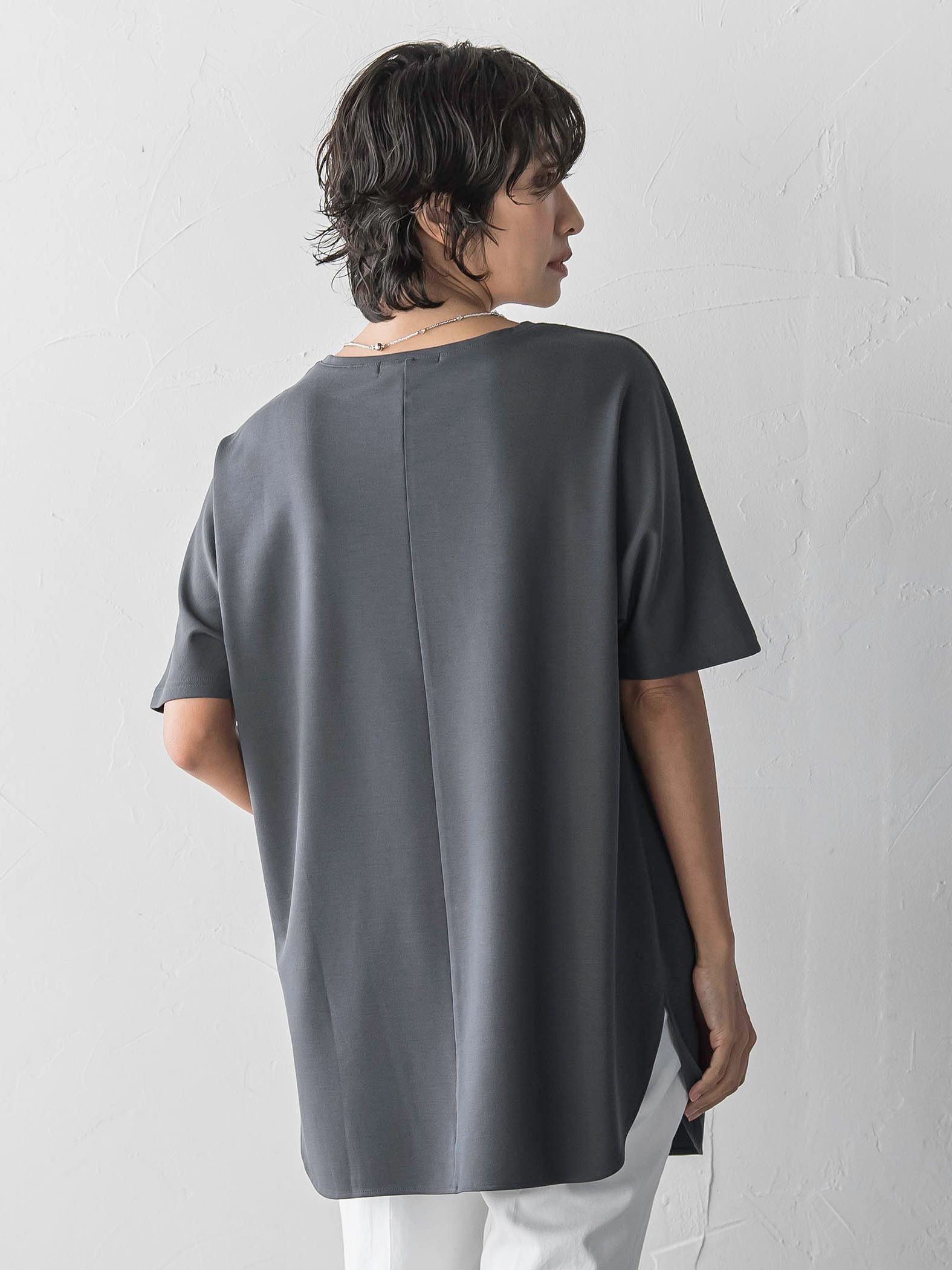 【WEB限定/大きいサイズ】”細身パンツも怖くない”Tシャツチュニック
