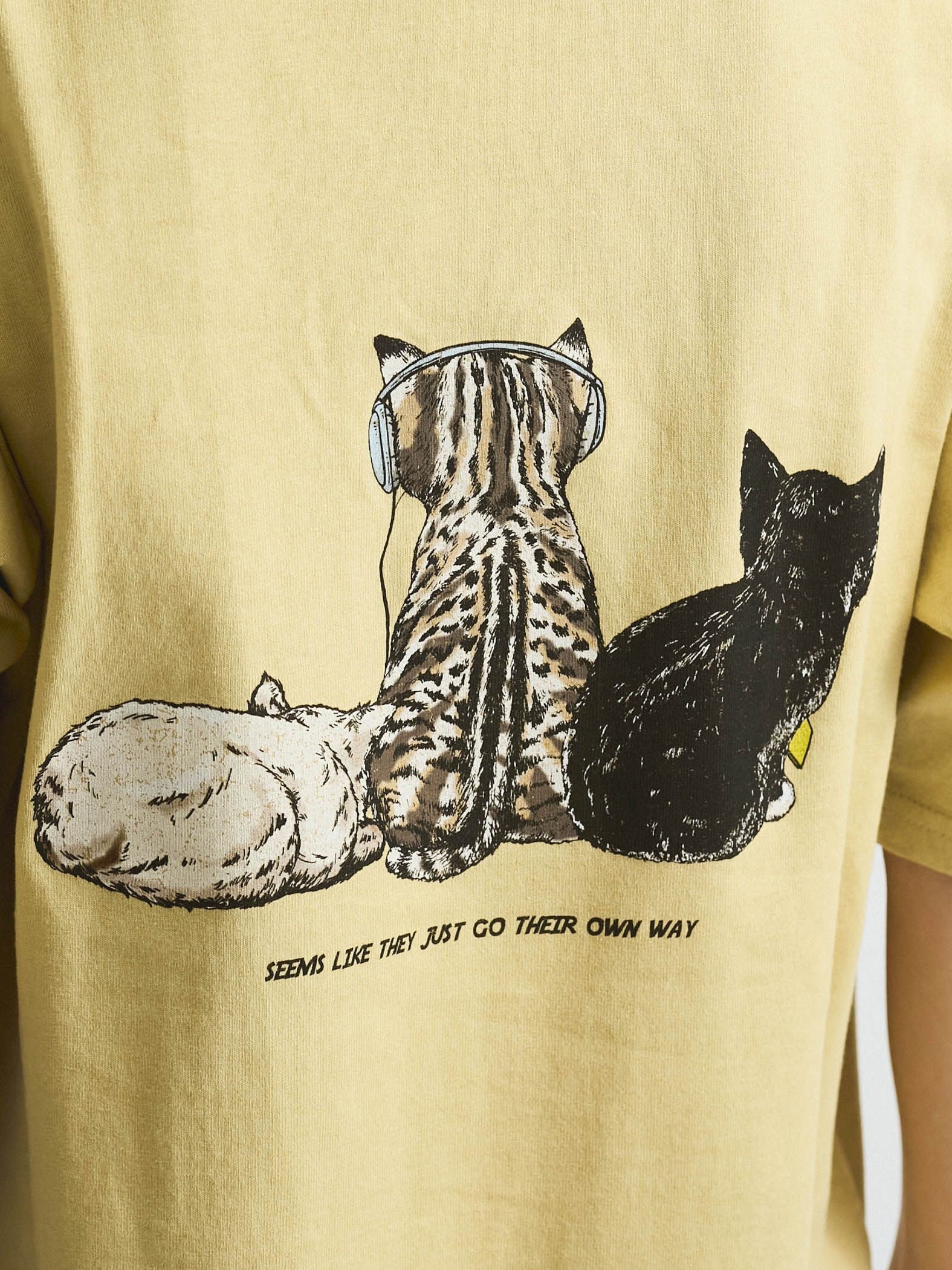 【POWER OF THE PEOPLE】イヌネコプリントTシャツ≪洗濯機で洗える≫