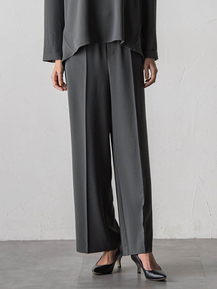 ハイストレッチカルゼワイドパンツ