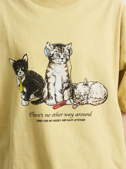 【POWER OF THE PEOPLE】イヌネコプリントTシャツ≪洗濯機で洗える≫