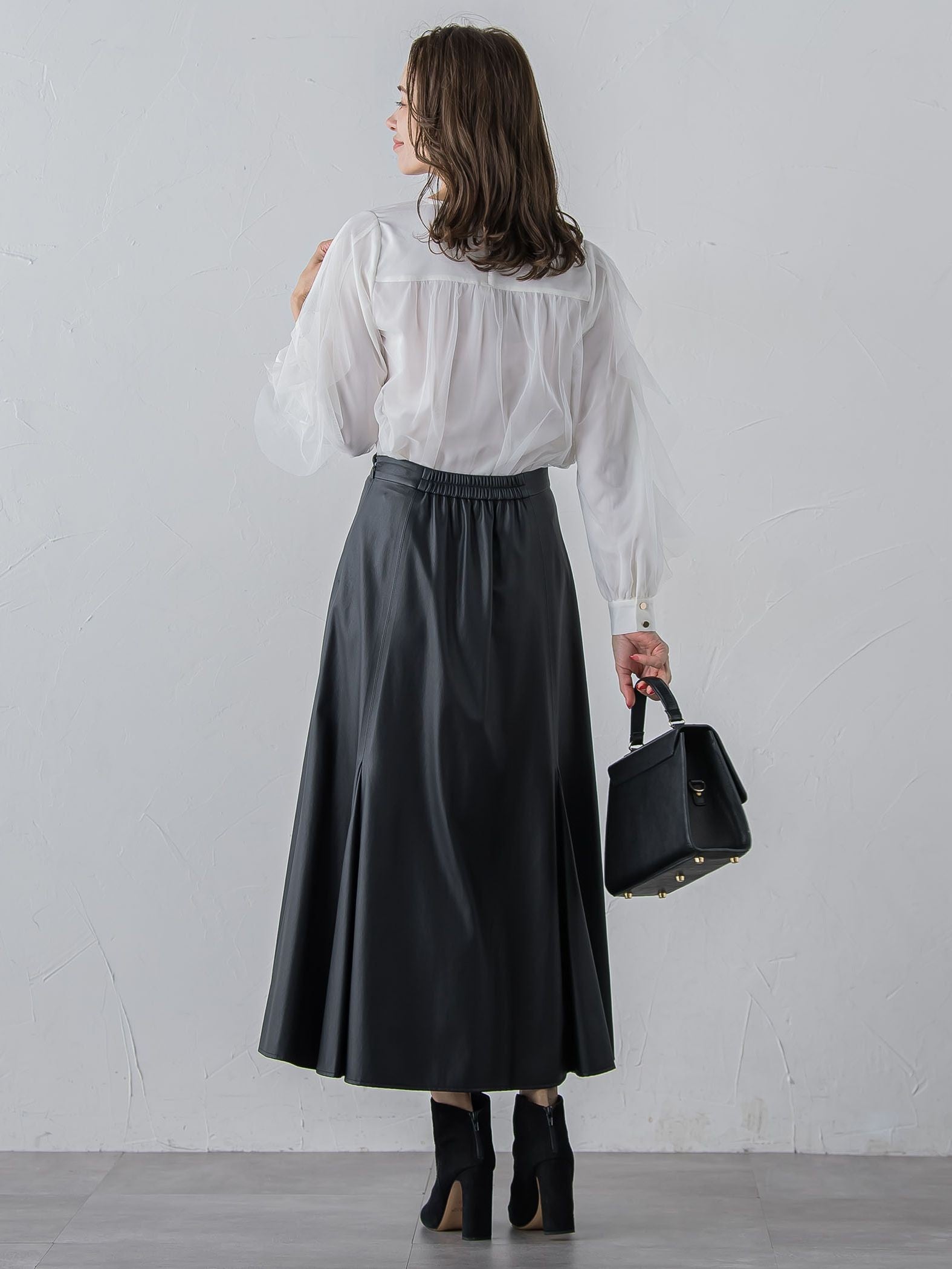 フェイクレザーマーメイドスカート