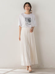 チュール重ねフォトTシャツ