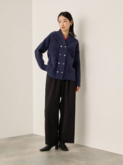 カットジョーゼットイージーワイドパンツ≪手洗い可能≫