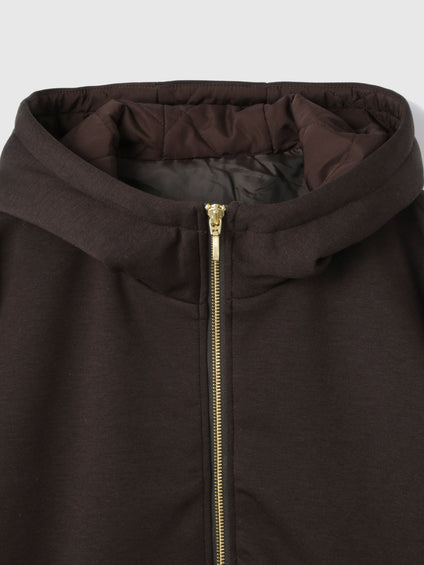 キルトダンボールコクーンスリーブブルゾン