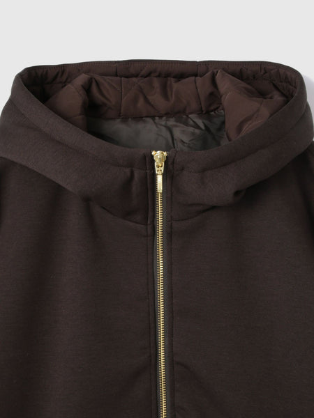 キルトダンボールコクーンスリーブブルゾン