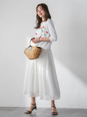 ラッセルレースチェックスカート