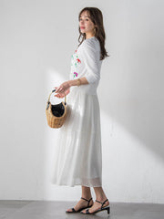 ラッセルレースチェックスカート