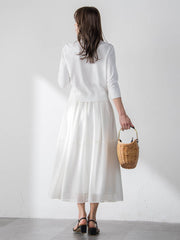 ラッセルレースチェックスカート