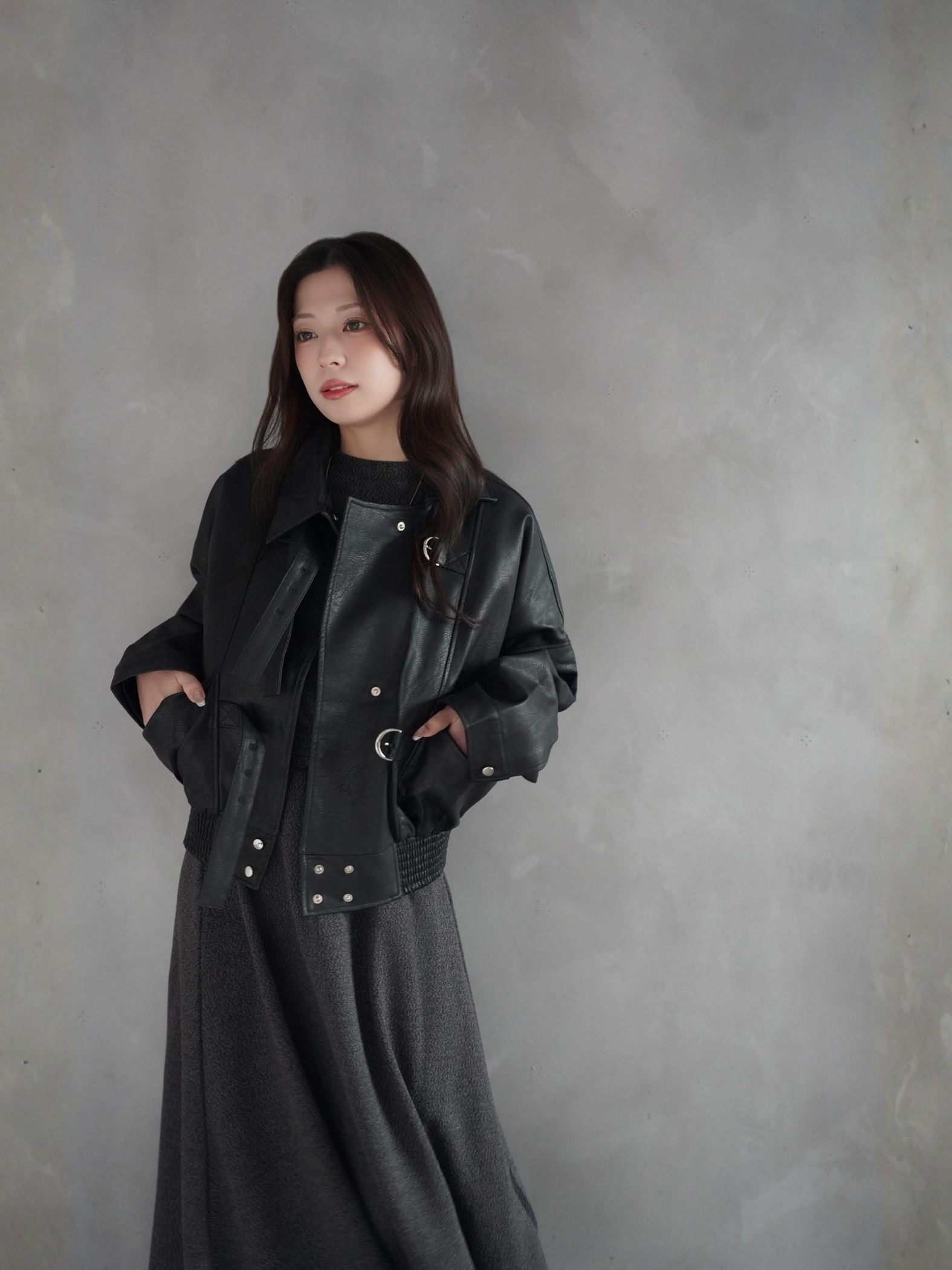 Volume Leather Jacket