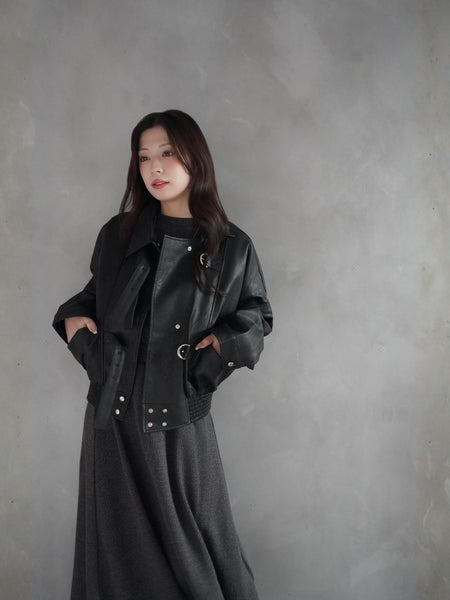 Volume Leather Jacket