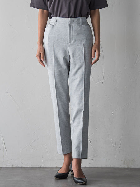 【WEB限定/+5cm丈長め】シェルタリングテーパードパンツ