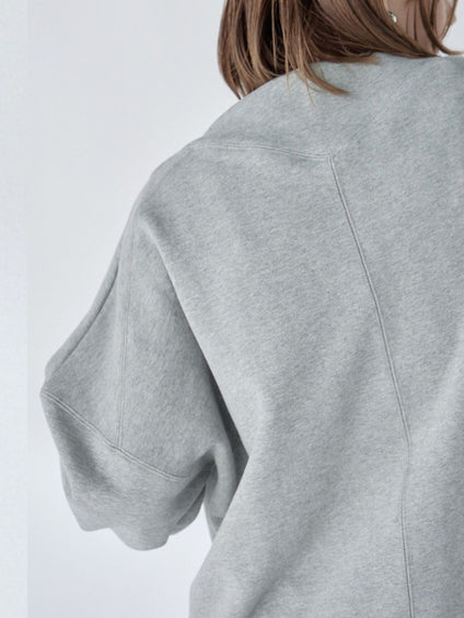 Edge neck sweater【日本製】≪手洗い可能≫