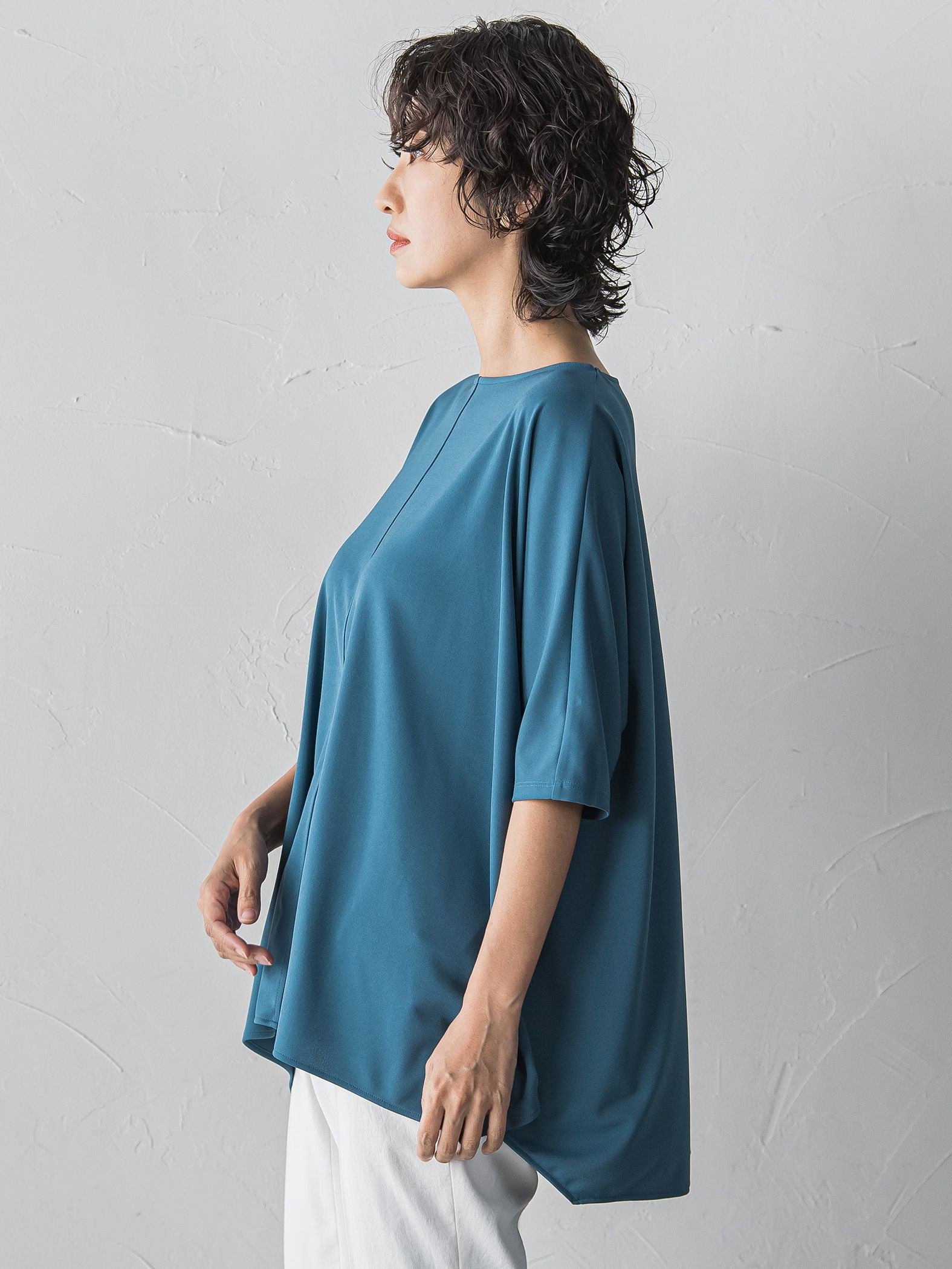 【大きいサイズ/受注会限定】エメラルドフロウジョンカットソー