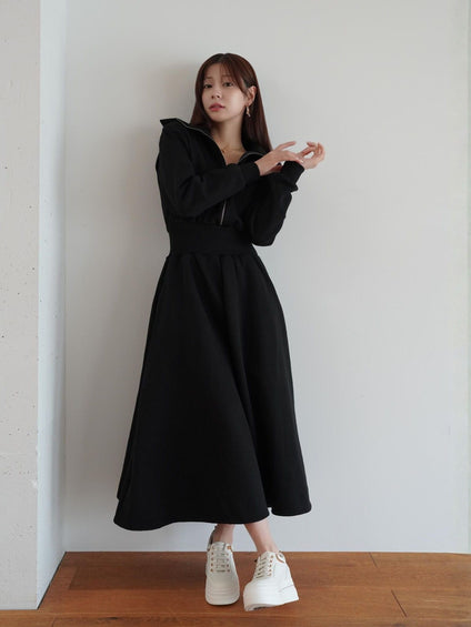 Sweat Rib Onepiece［under150cmさんにもオススメ］≪手洗い可能≫