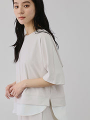 【上下セット】レイヤリードルマントップ×スカート2ピース