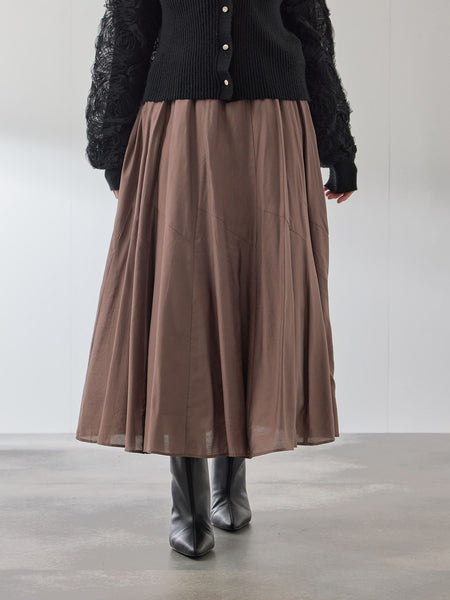 シルキーローンウエストプリーツスカート≪手洗い可能≫