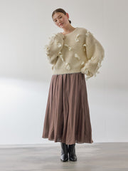 シルキーローンウエストプリーツスカート≪手洗い可能≫