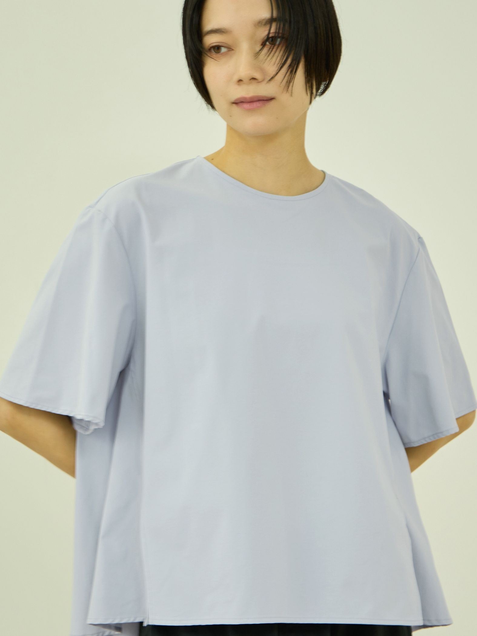 【涼やかストレッチ】半袖ブラウス