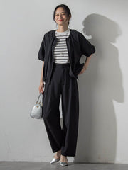ナチュラルストレッチカーブパンツ≪セット着用可≫